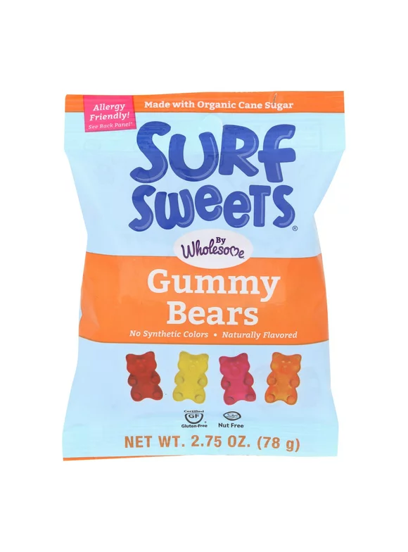 Surf Sweets, Gummy Bears Sweet, Case Of 12, 2.75 Oz