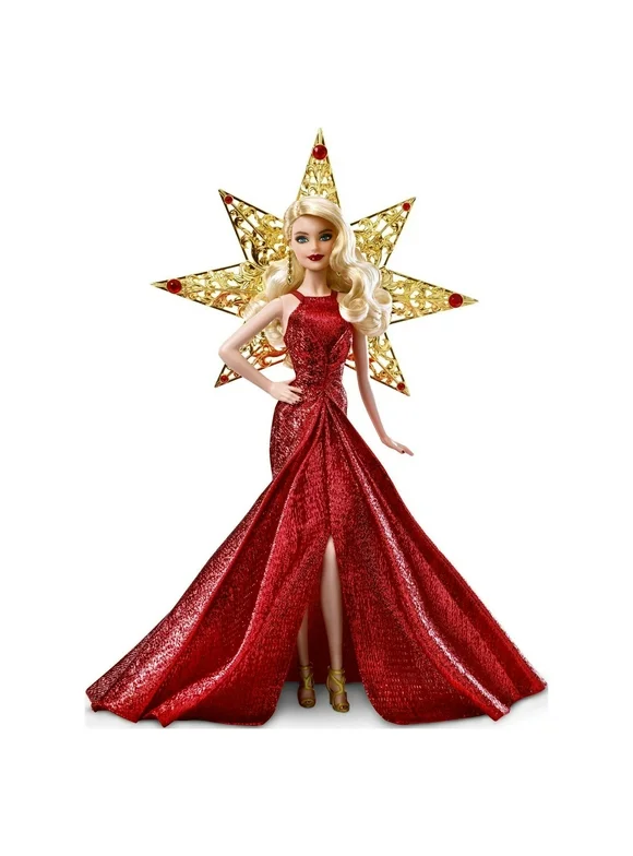 Barbie Collector 2017 Holiday Doll, Blonde, with Star Adornment