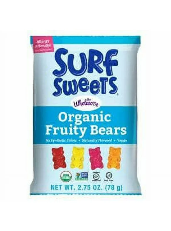 Surf Sweets Organic Fruity Bears, 2.75 OZ | Pack of 12