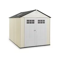 Rubbermaid 7' x 10' Outdoor Resin Storage Shed, Maple