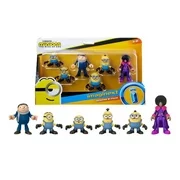 Imaginext Minions Figure Pack with 6 Characters, for Kids Ages 3-8 Years