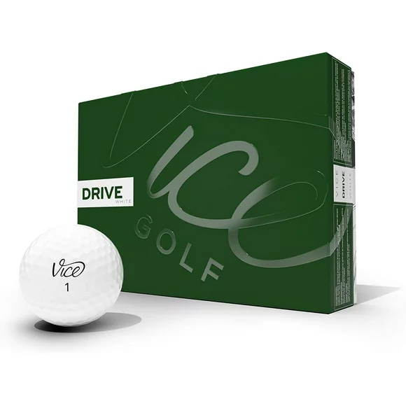 Vice Golf Drive White Golf Ball - 1 Dozen