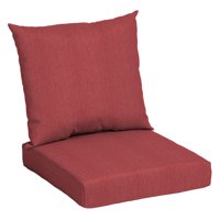 Mainstays Red Solid 45 x 22.7 in. Outdoor Deep Seat Cushion Set