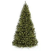 Best Choice Products 7.5ft Pre-Lit Spruce Hinged Artificial Christmas Tree w/ 550 Incandescent Lights, Foldable Stand