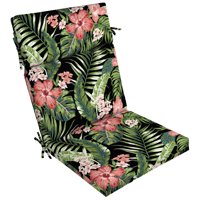 Better Homes & Gardens Black Tropical 44" x 21" Outdoor Chair Cushion
