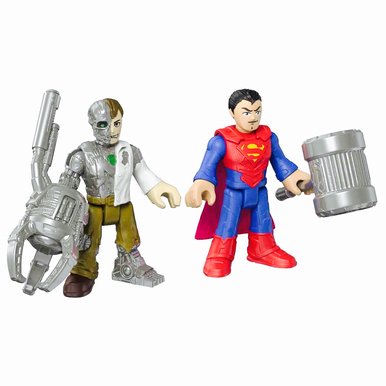 Superman & Metallo DC Super Friends Imaginext Figures 2.5"