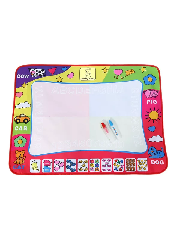 LAFGUR 31 * 24inch Painting Mat Magic Mat Doodle Mat Water Painting Mat Kid Educational Toys Gifts With Pen for Boys Girls Age of 3 -14 Year Old Painting Mat