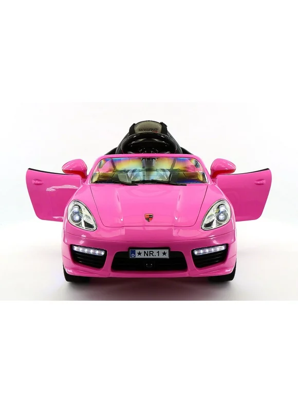 Moderno Kids Pink 12 V Kiddie Roadster Powered Ride-On