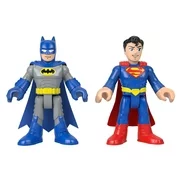 Imaginext DC Super Friends Batman + Superman XL Action Figure Set,2 Pack