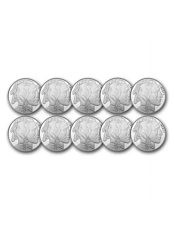 1 oz Silver Round - Buffalo (Lot of 10) - US Big Deals