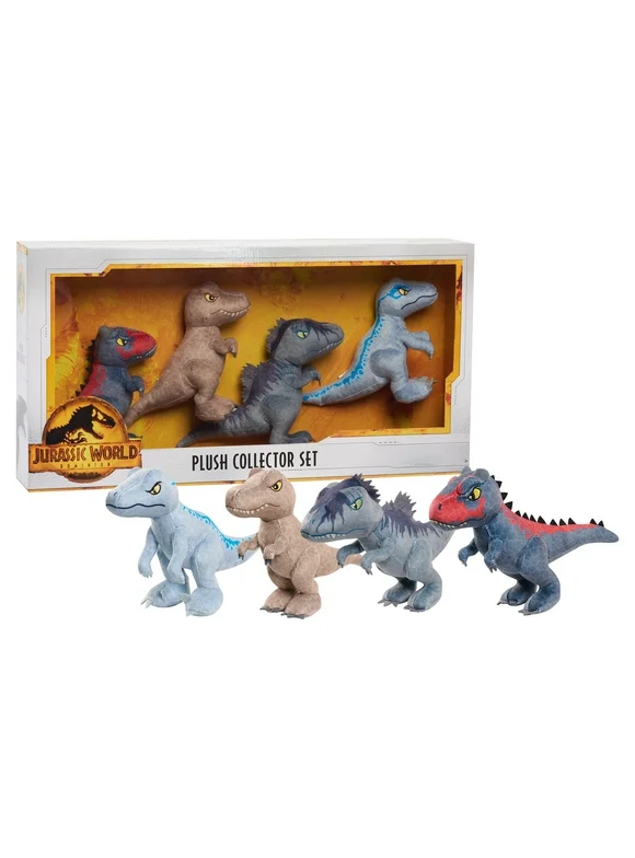 Jurassic World Plush Stuffed Animals Dinosaur Collector Set, US Big Deals Exclusive,  Kids Toys for Ages 3 Up, Gifts and Presents, US Big Deals Exclusive
