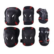 6x Elbow Wrist Knee Pads Sport Safety Protective Gear Guard for Kids Adult Skate
