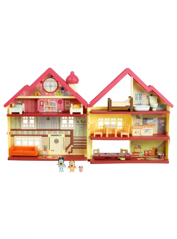 Bluey, Ultimate Lights & Sounds Playhouse with Figures and Accessories, Preschool, Ages 3+