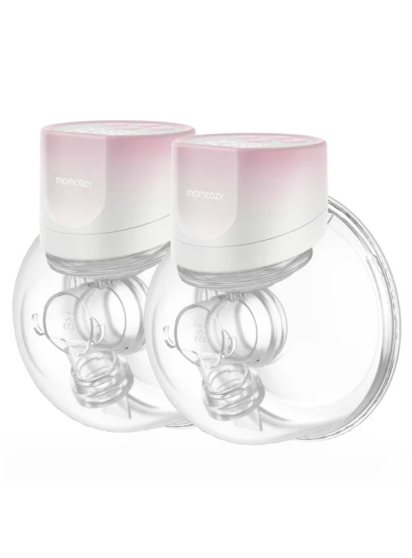 Momcozy S12 Pinky Pro Hands Free Breast Pump Wearable, 24mm 2 Pack Electric