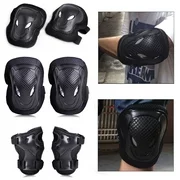 Windfall Sports Protective Gear, 6Pcs Elbow Knee Wrist Pads Sports Skating Rollerblading Protective Guard Brace - M size