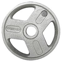 Weider Olympic Hammertone Weight Plate with 3-Spoke Design, 2.550 lbs