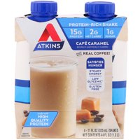 Atkins Advantage Rtd Shake Cafe Caramel - 11 Fl Oz Each / Pack Of 4