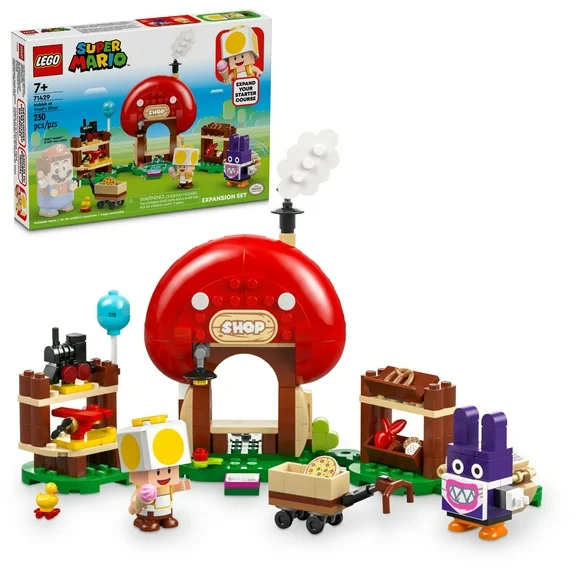 LEGO Super Mario Nabbit at Toad’s Shop Expansion Set, Build and Display Super Mario Day Toy for Kids, Video Game Toy Gift Idea for Gamers, Boys and Girls Ages 7 and Up, 71429