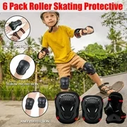 Hxroolrp Roller Skating Protective Gear Kids Adults Wrist Guard Riding Knee Protector Set