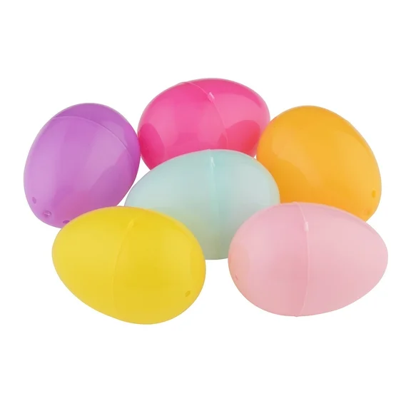 Pastel Fillable Plastic Easter Eggs, 12 Count, by Way To Celebrate, 1.57"