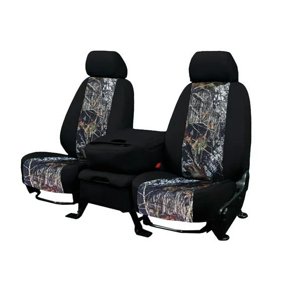 CalTrend Front Buckets Mossy Oak Seat Covers for 2015-2020 Ford F-150 - FD475-78MB New Brake Up Insert with Black Trim