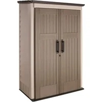 Rubbermaid 4' x 2.5' Outdoor Resin Storage Shed, Beige