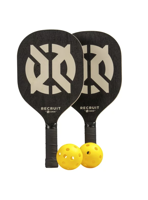 Recruit by ONIX Pickleball Starter Set for All Ages and Levels to Learn to Play