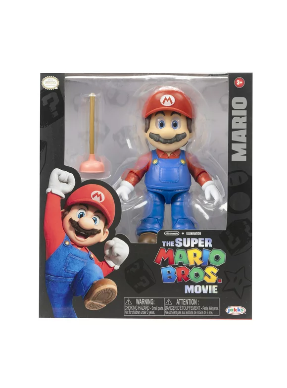 The Super Mario Bros. Movie  5 inch Mario Figure with Plunger Accessory
