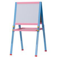 Zimtown Double-Sided Wooden Kids Easel, for Boys Girls Drawing Learning, 2 in1
