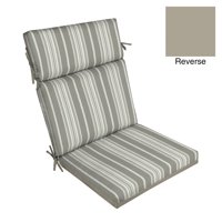 Better Homes & Gardens Gray Stripe 44" x 21" Outdoor Chair Cushion