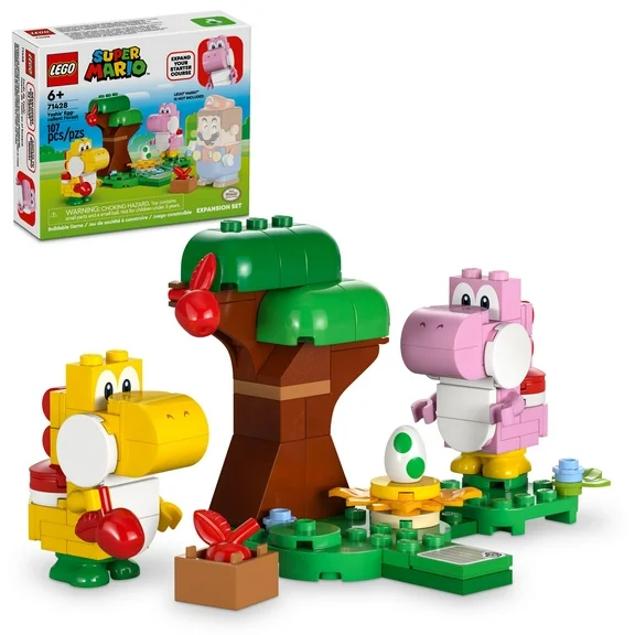 LEGO Super Mario Yoshis’ Egg-cellent Forest Expansion Set, Super Mario Toy for Gamers with 2 Brick-Built Characters, Easter Gift Idea for Kids Ages 6 and Up, 71428