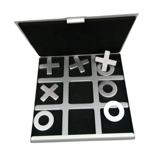 Tic TAC Toe Game Parent-Child Interaction Early Childhood Educational Montessori 1Set Puzzle Game Board Game Table Bar Games for Home Room