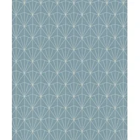 Rasch Frankl Blue Geometric Wallpaper