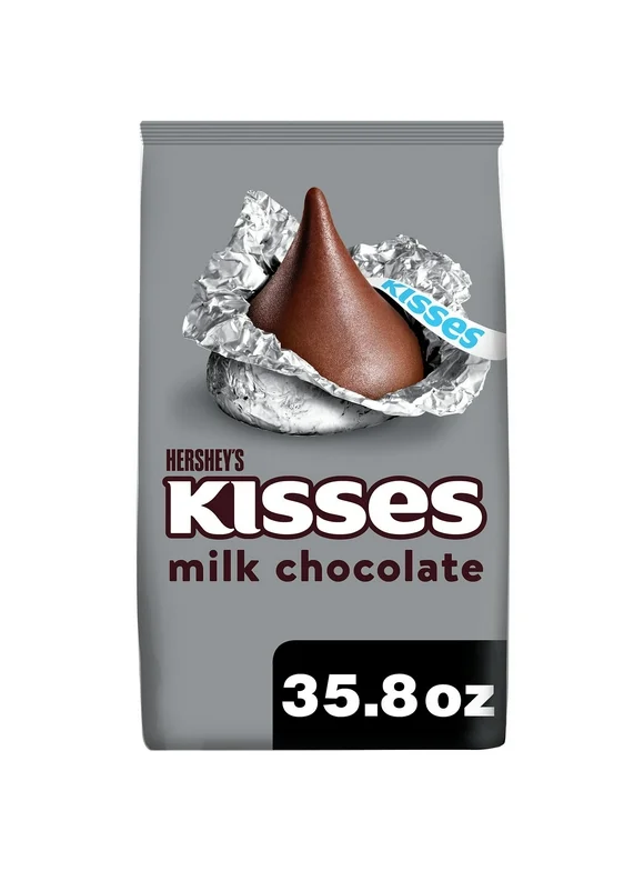 Hershey's Kisses Milk Chocolate Candy, Party Pack 35.8 oz