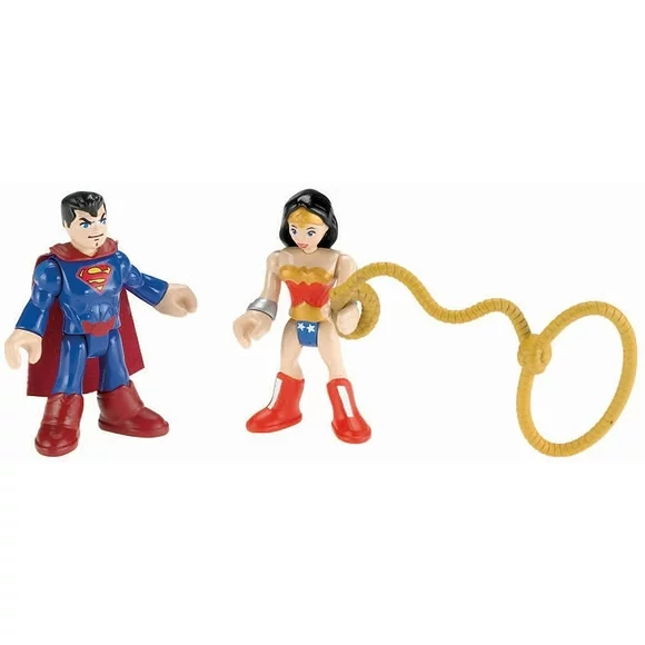 Imaginext DC Superfriends Superman and Wonder Woman Action Figures