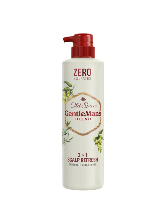 Old Spice Gentleman's Blend 2in1 Scalp Refresh Shampoo & Conditioner, All Hair Types, 14.8 fl oz