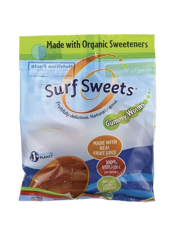 Surf Sweets Gummy Worms, 2.75 Oz.