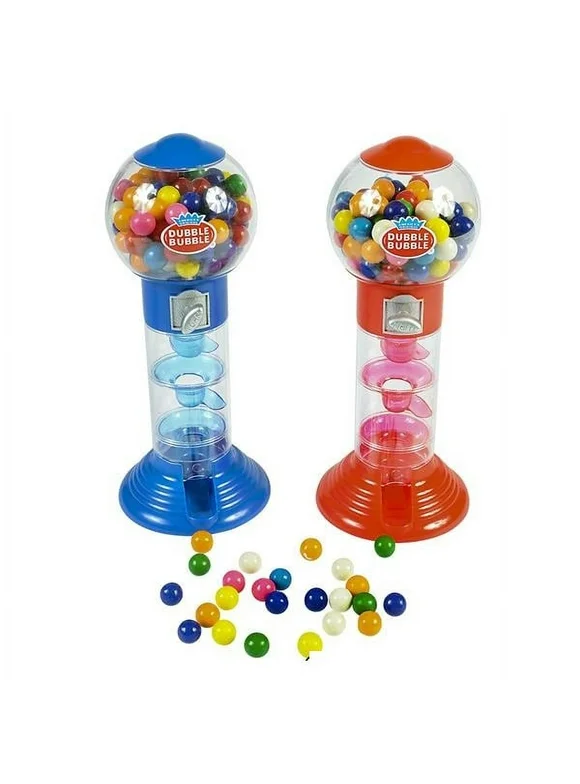 10.5" Spiral Gumball Machine - Dubble Bubble Spiral Style Fun Gumball Bank - 1 Piece Color May Vary