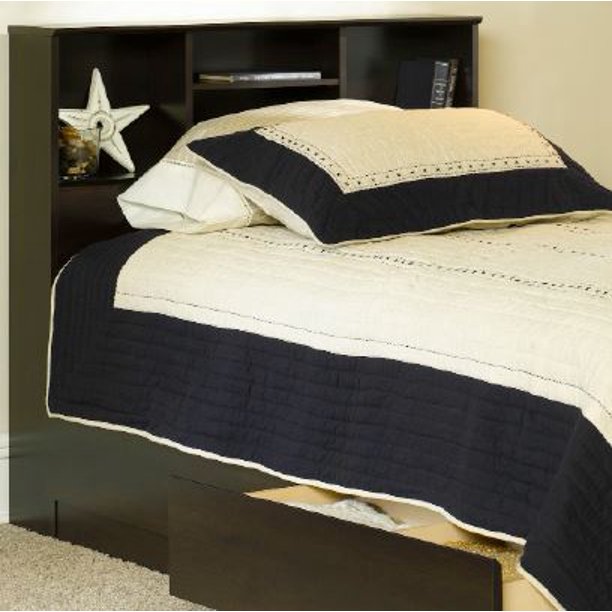 Mainstays Mates Storage Bed With, Storage Bed With Bookcase Headboard