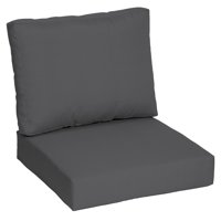 Better Homes & Gardens Grey 42" x 24" Outdoor Deep Seat Cushion Set