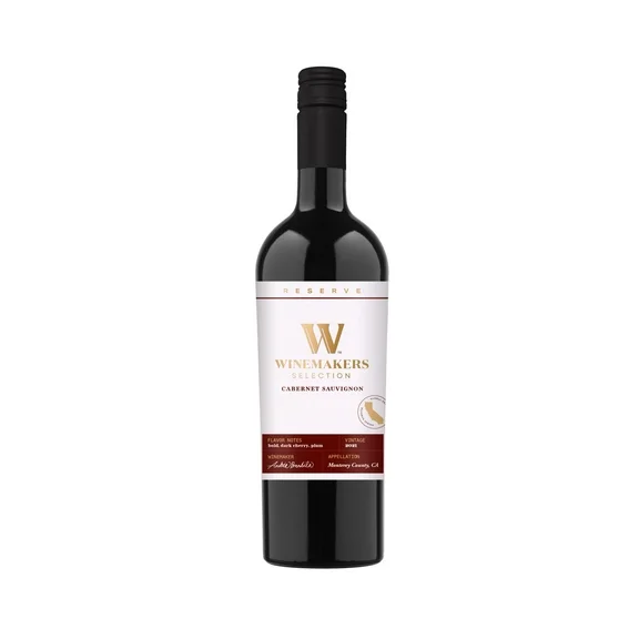 Winemakers Selection Reserve Cabernet Sauvignon California Red Wine, 750 ml Bottle, 14% ABV