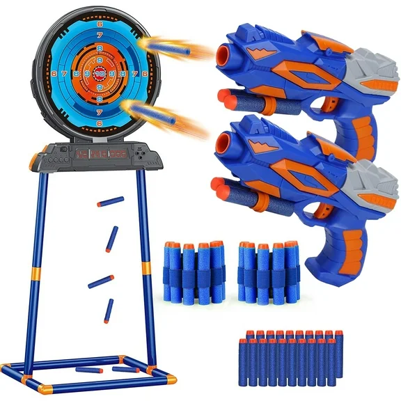 Kid Odyssey Shooting Game Toy for Kids, Digital Targets with 2 Foam Dart Blaster, Outdoor Game Toys Gifts for 5, 6, 7, 8, 9, 10  Year Old Boys