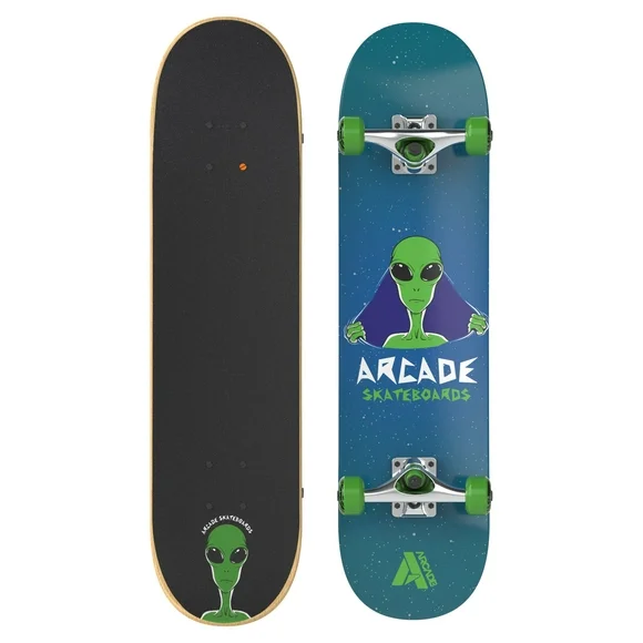 Arcade Action Sports Pro Skateboard 31" x 7.75" Complete Skateboards Great for Boys & Girls