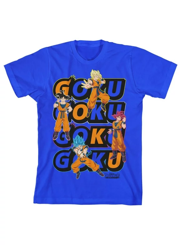 Dragon Ball Super Broly Movie Goku Youth Royal Blue Graphic Tee-XS