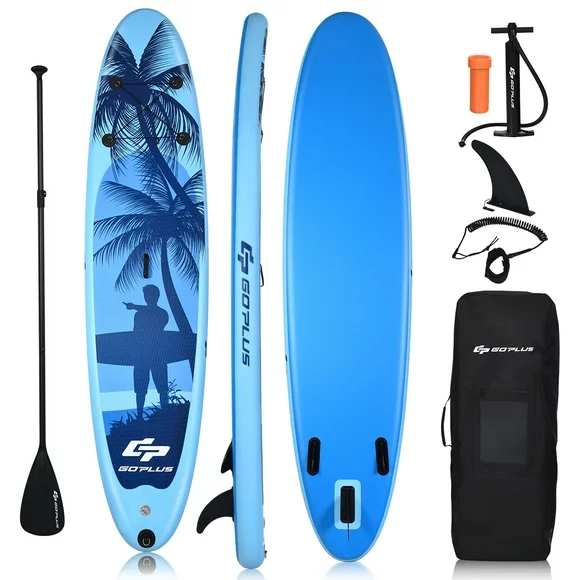 Goplus 9.8' Inflatable Stand Up Paddle Board 6.5” Thick SUP with Premium Accessorie