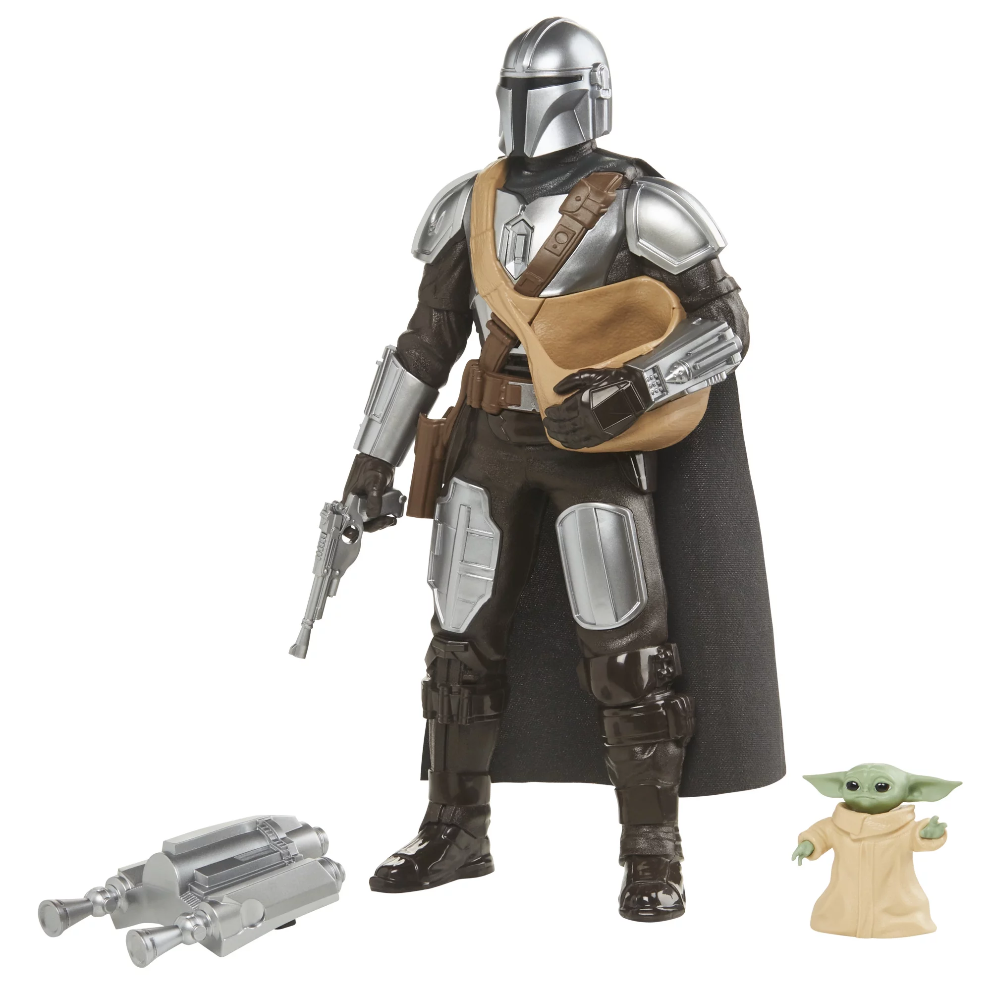 Star Wars: The Mandalorian Galactic Action The Mandalorian and Grogu Kids Toy Action Figure for Boys and Girls Ages 4 5 6 7 8 and Up (12”)