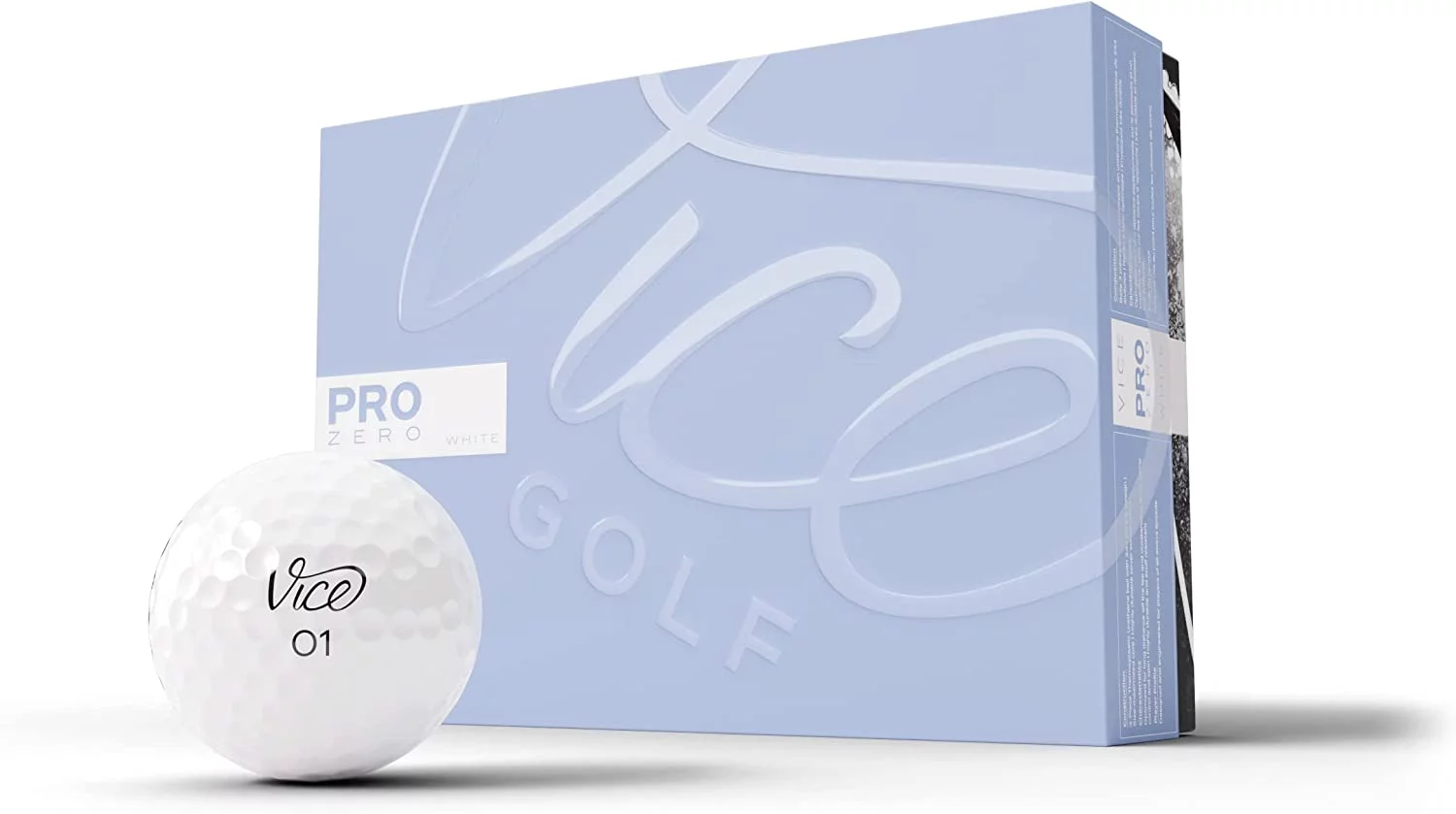 Vice Golf Pro Zero White 1 Dozen Balls